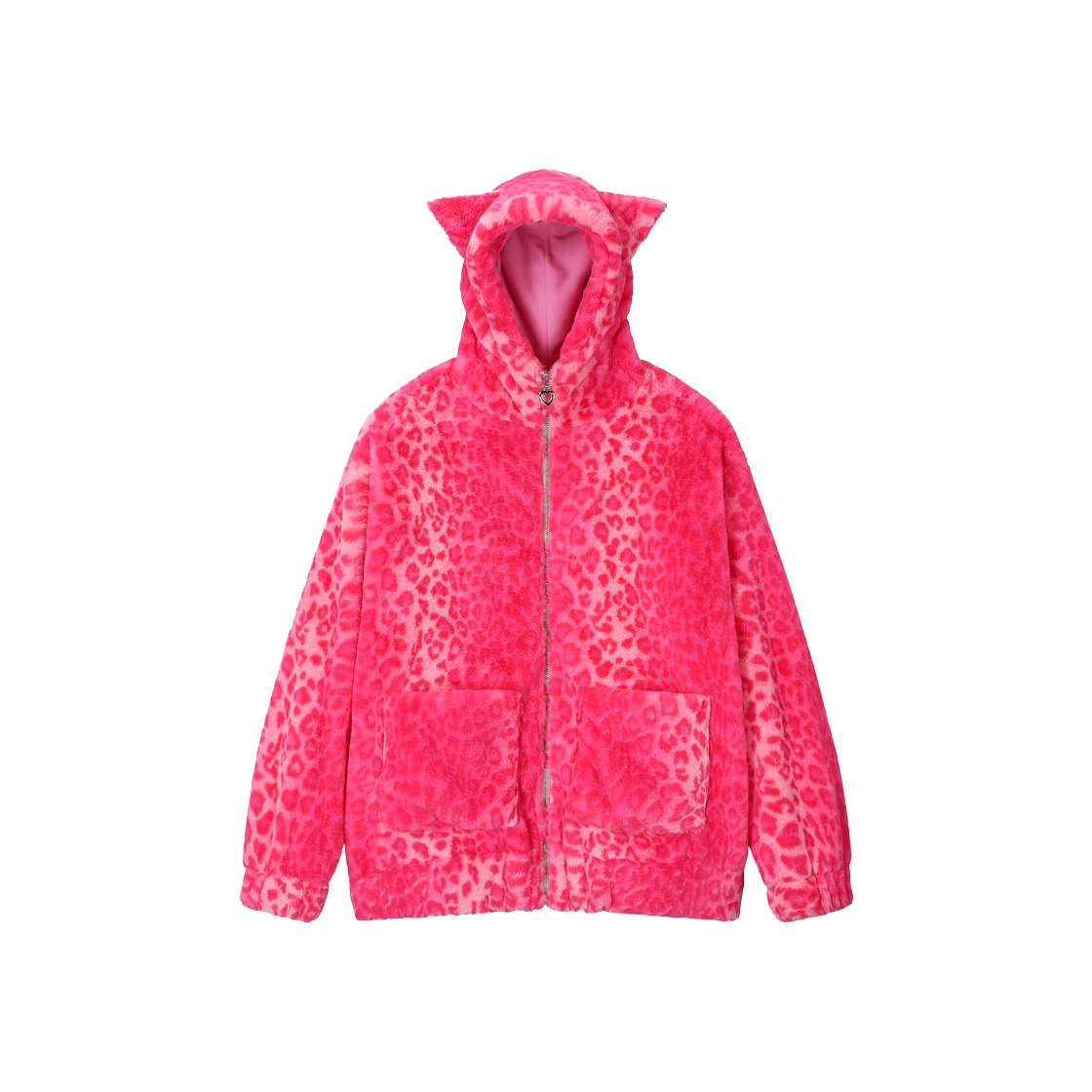 클럿 스튜디오 캣 레오파드 자켓 핑크(Clut Studio Cat Leopard Jacket Pink)