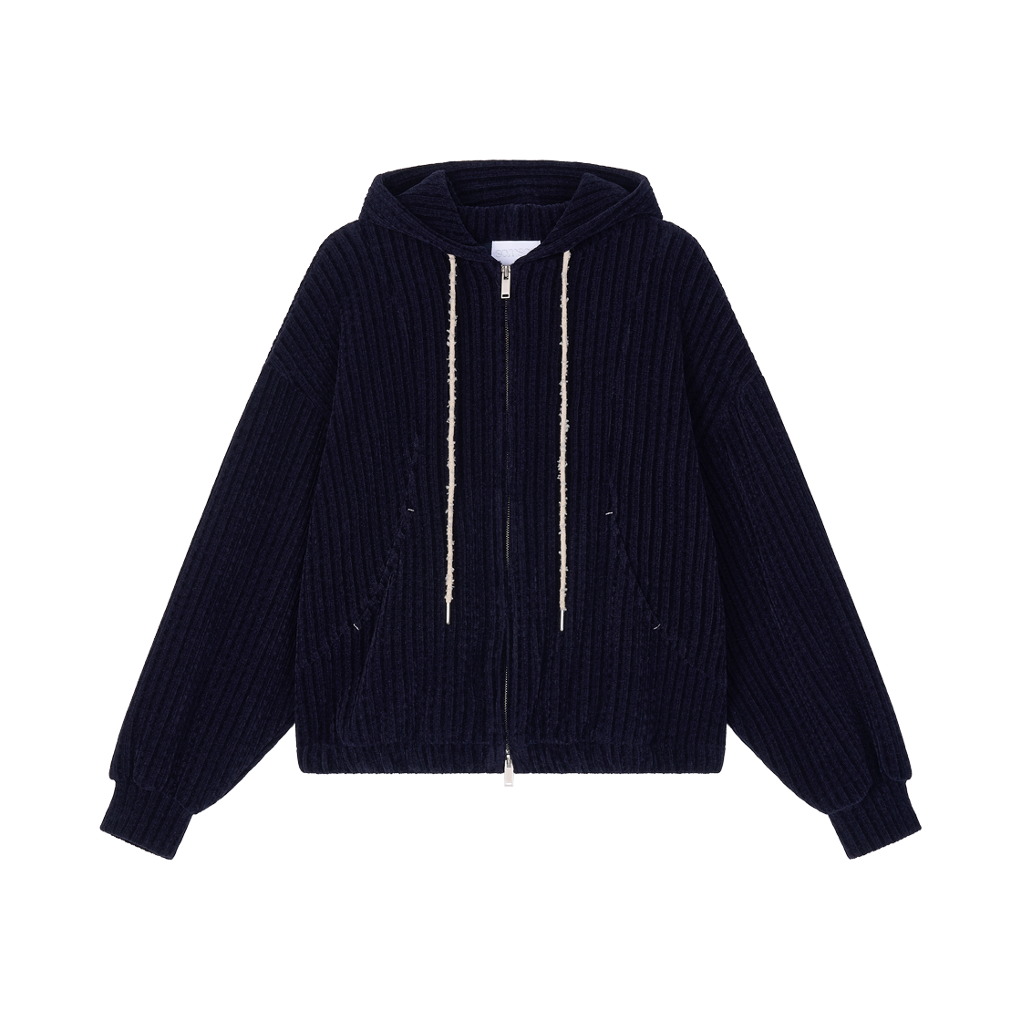 솜속 브린 코듀로이 후드 집업 네이비(SOMSOC Brynn Corduroy Hood Zip-Up Navy)