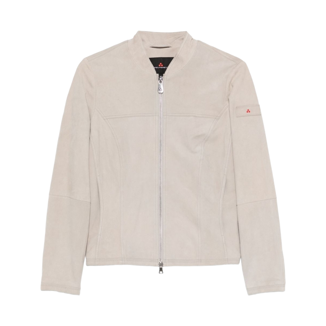 PED5290-99012195-737 (W) Peuterey Suede Leather Jacket Grey