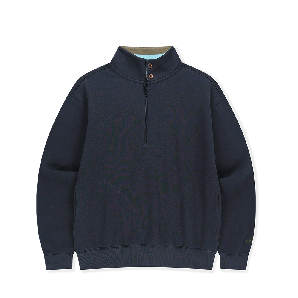 SL253TSWOW03NA SUNLOVE Cabin Half Zip Sweat Navy