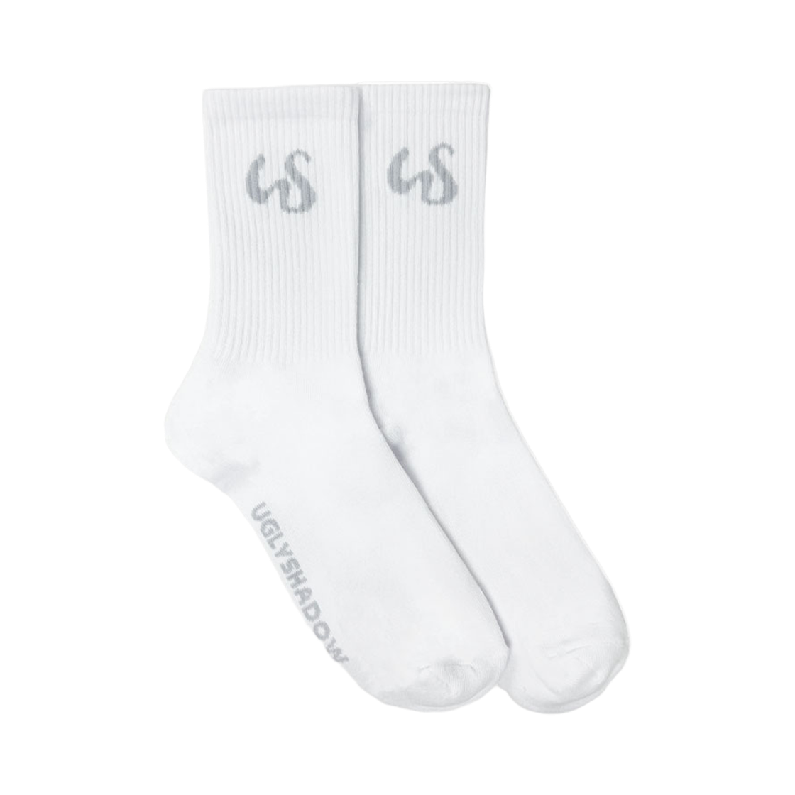 LUV056 UGLYSHADOW US Sports Socks White