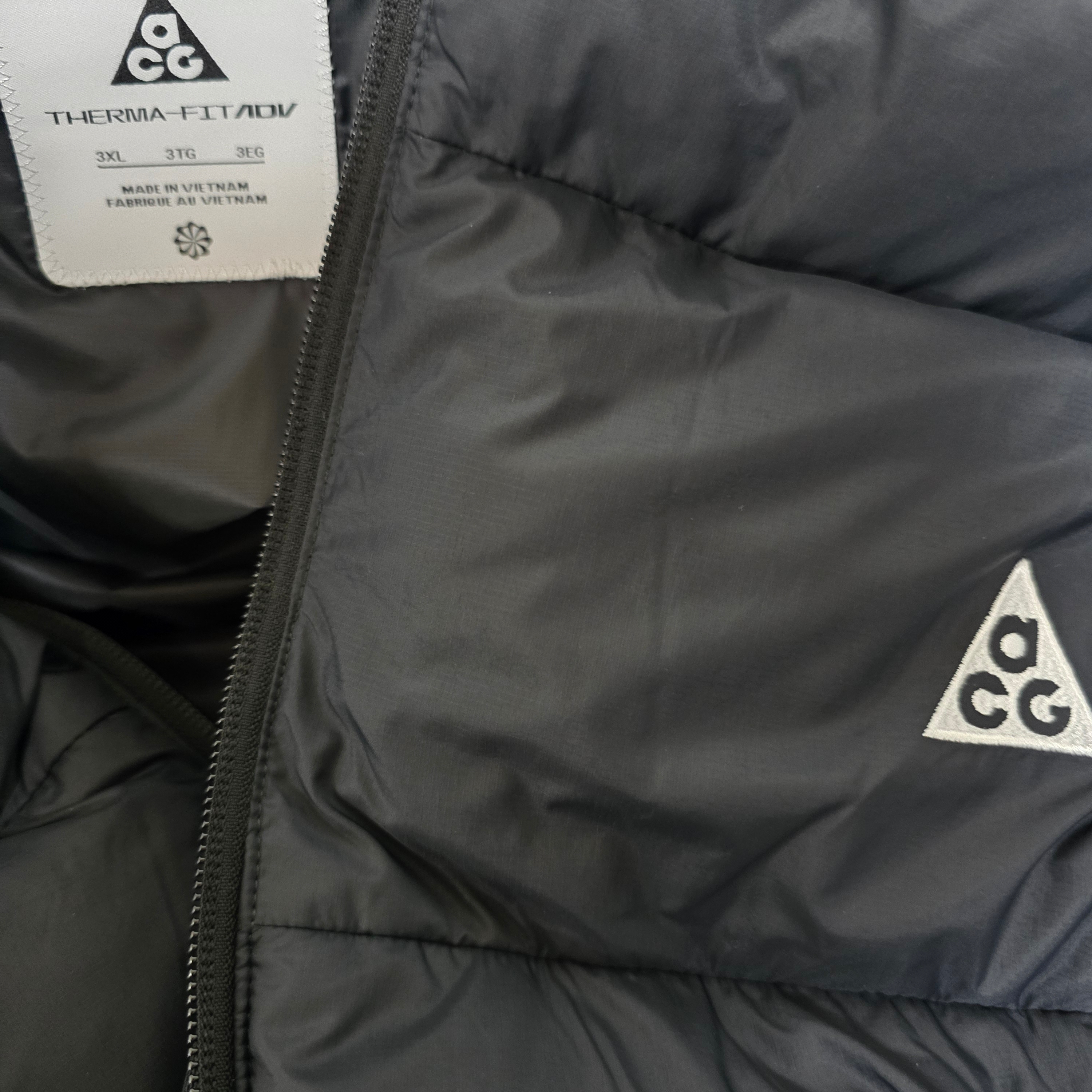 Nike ACG Therma-Fit ADV Lunar Lake Loose Hooded Jacket Black Summit White - Asia 착용 스타일