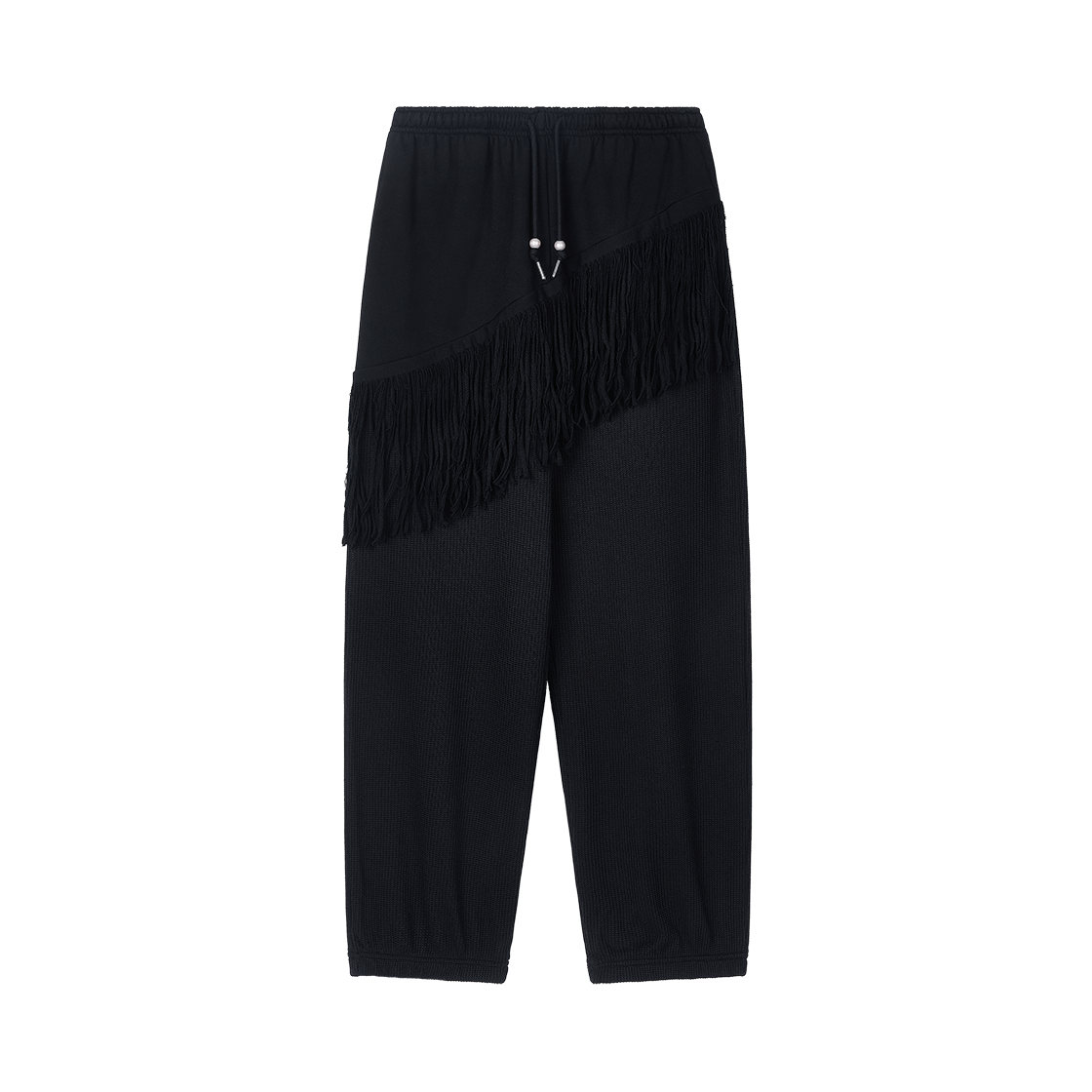 솜속 페이즈 프린지 팬츠 블랙