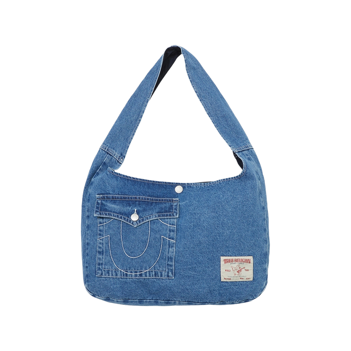TRA3ACU109IID True Religion Denim Large Side Bag_Indigo