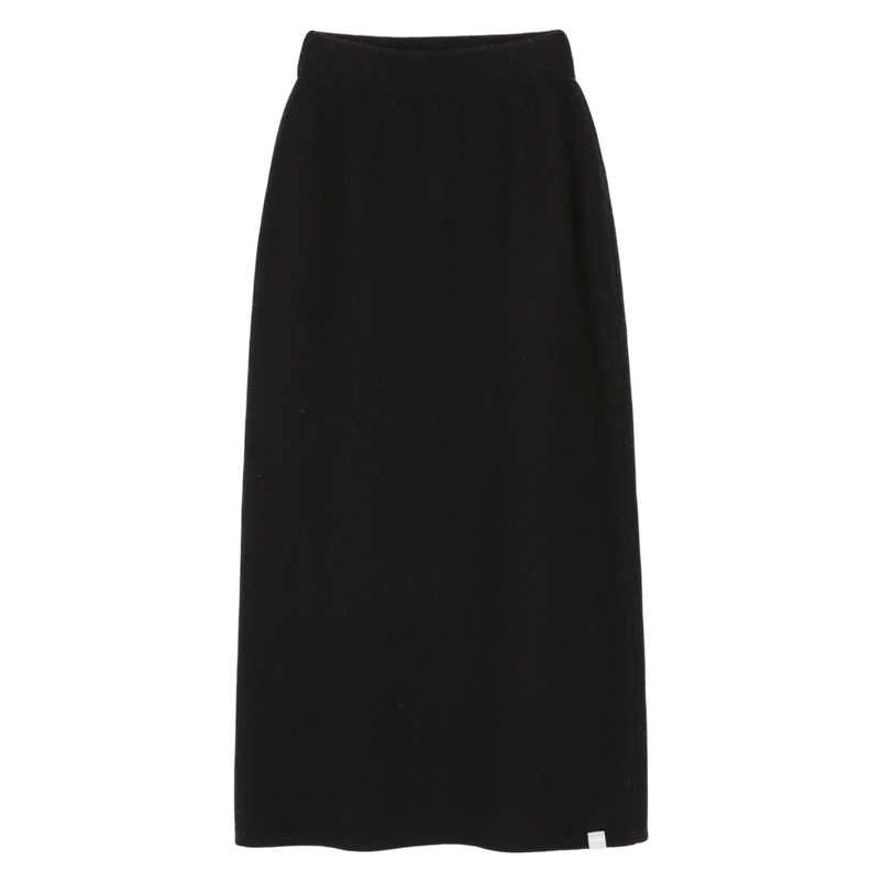 아수라 AS 베이직 니트 미디 스커트 블랙(Asura As Basic Knit Midi Skirt Black)