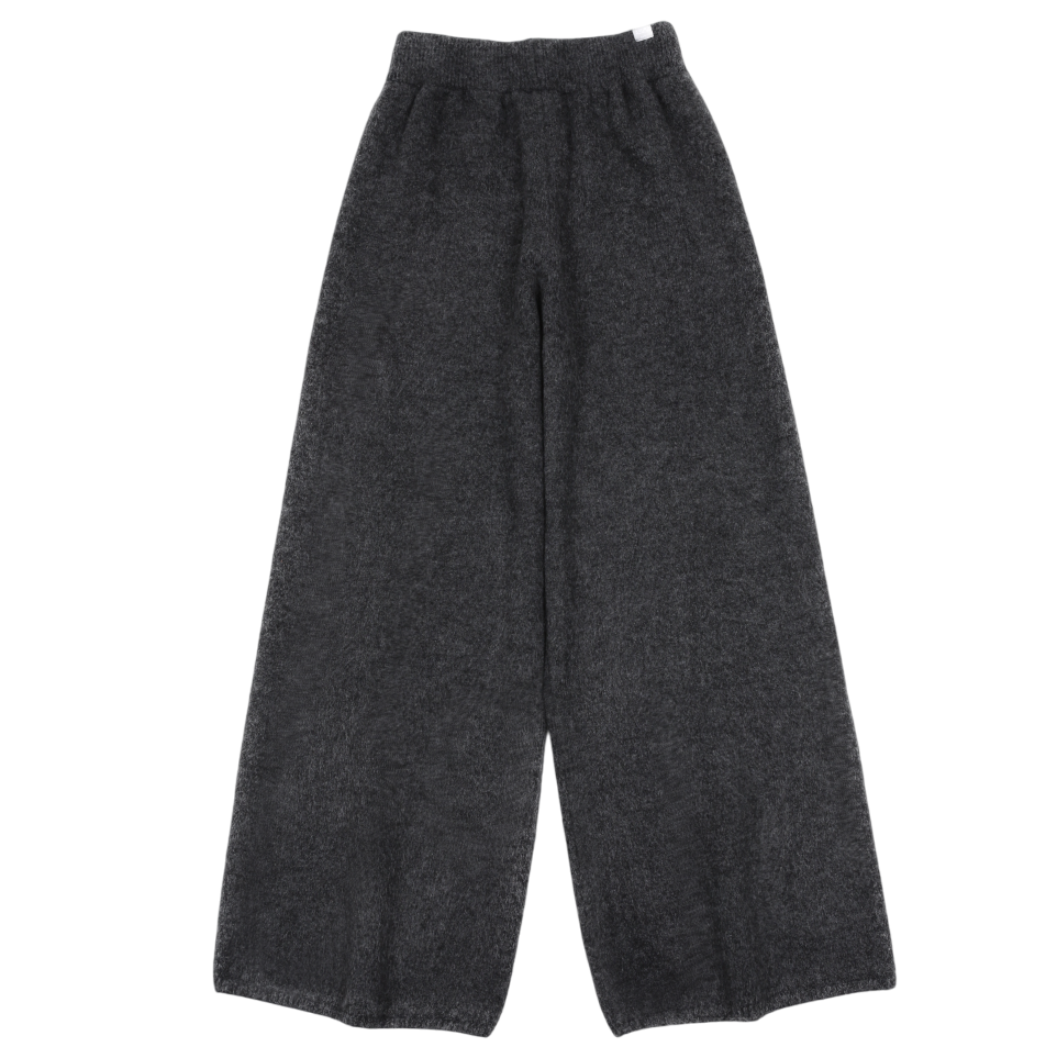 B25FWPT19DG0F Asura As Basic Knit Wide Pants Dark Grey