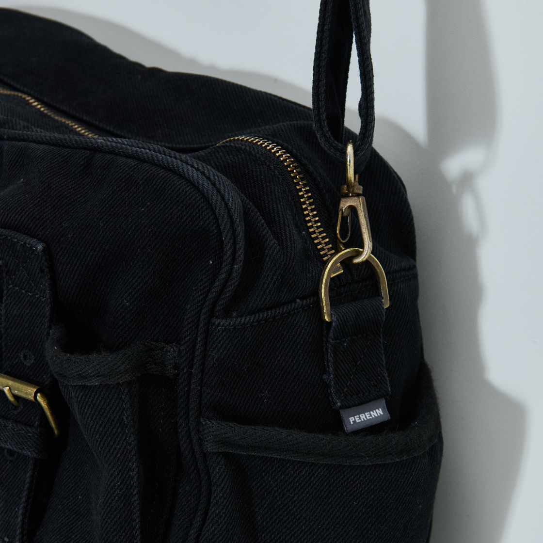퍼렌 빈티지 메일 백 블랙(PERENN Vintage Mail Bag Black) - 3