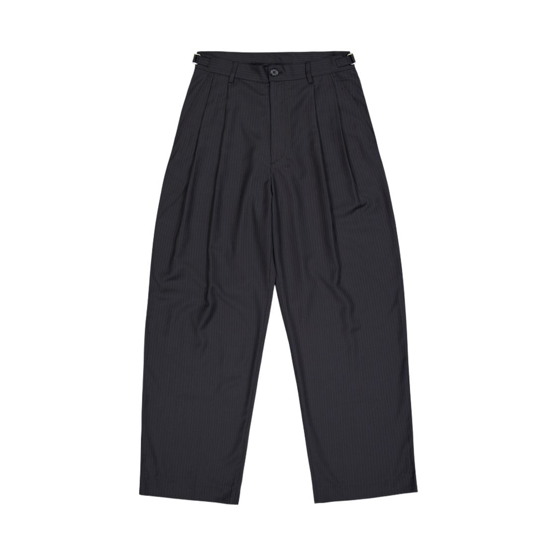 25AW_PRNP_003_BK PERENN Stripe Wide Trousers Black