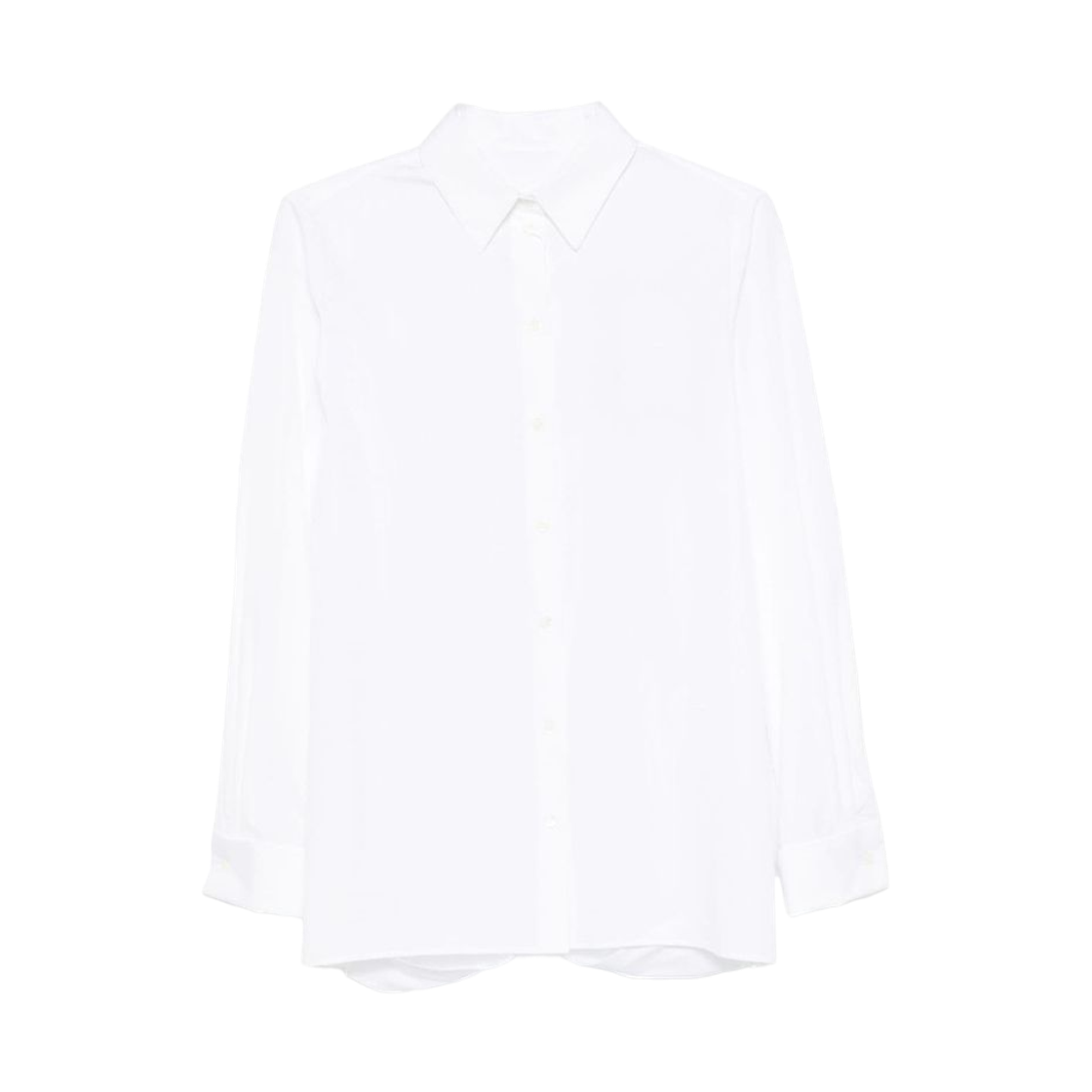BW61BE15JT-100 (W) Givenchy Back Slit Cotton Shirt White