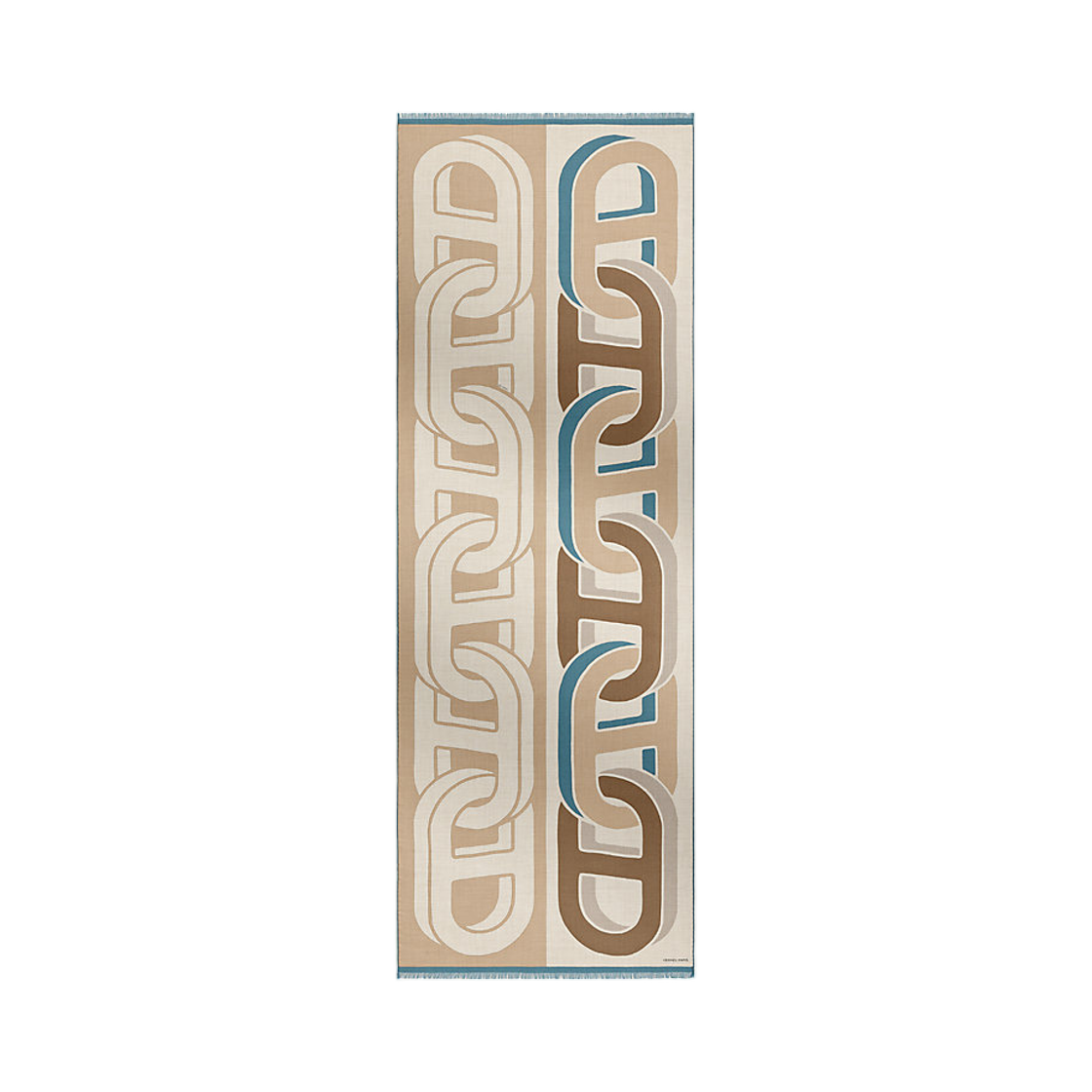 에르메스 마이옹 TGM 렉탱글 나뛰렐 카라멜 블루 뜌르깽(Hermes Maillons TGM Rectangle Naturel Caramel Bleu Turquin) - 1