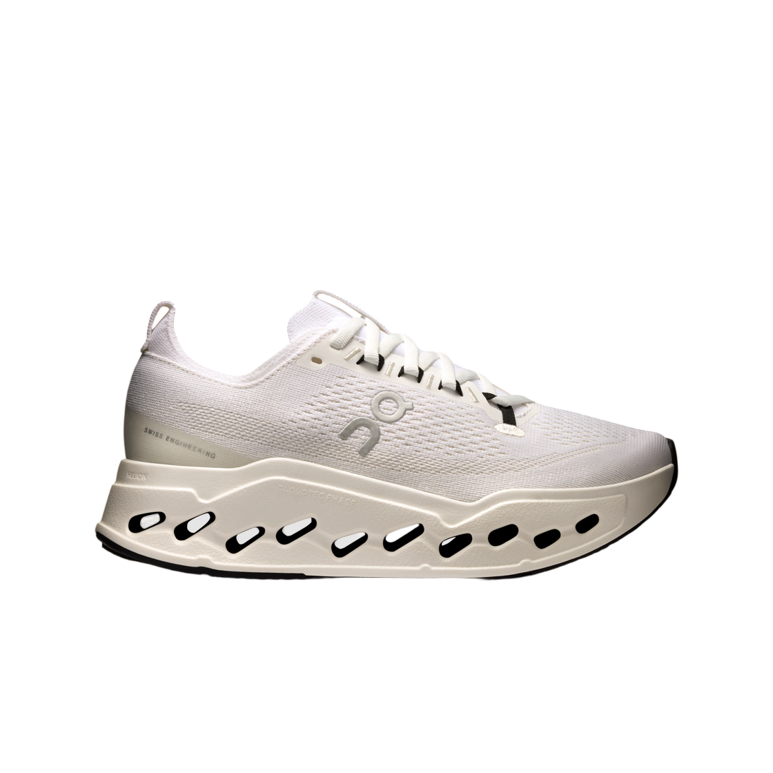 (W) 온 러닝 클라우드서퍼 맥스 와이드 화이트 화이트((W) On Running Cloudsurfer Max Wide White White) - 1