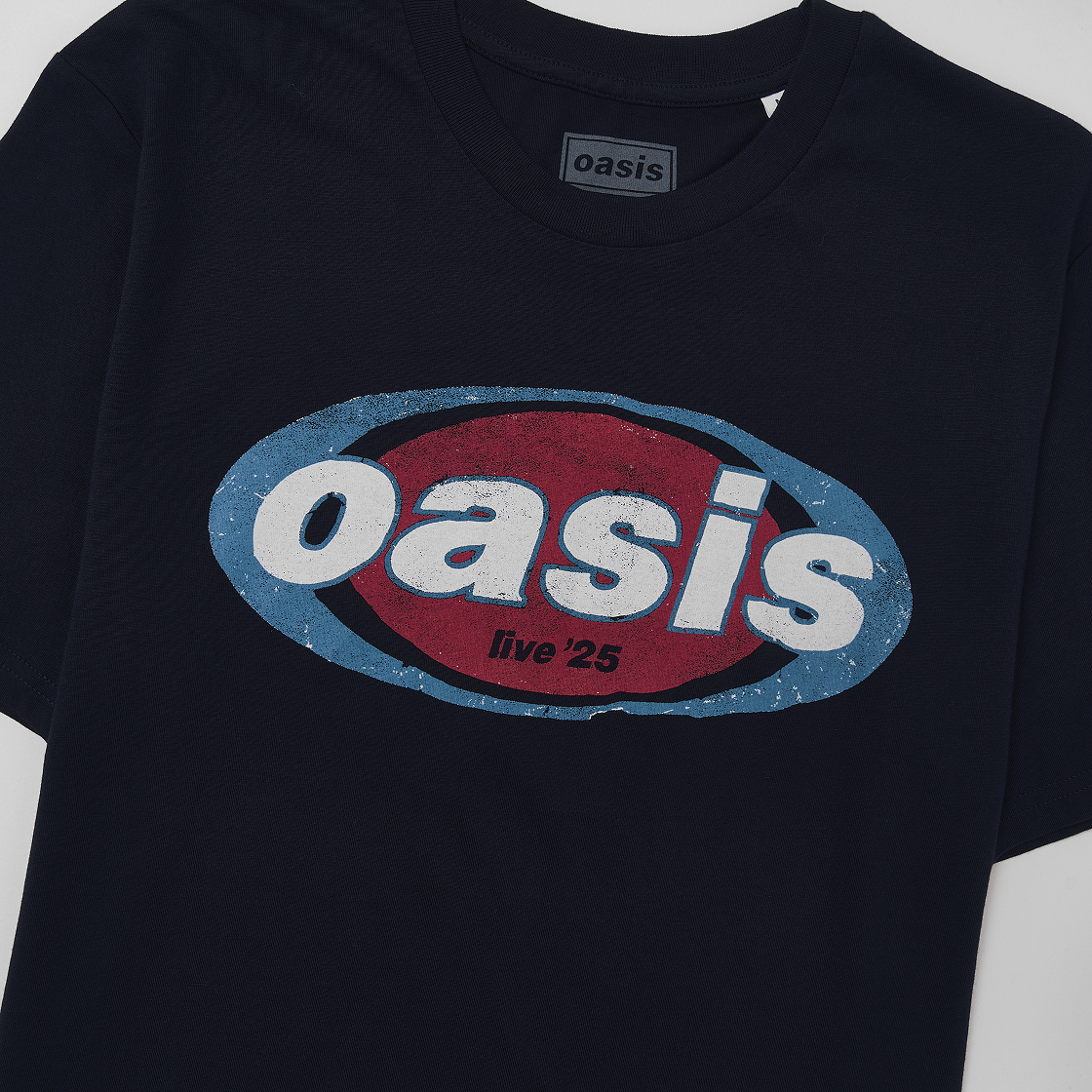 오아시스 엘립티컬 로고 티셔츠 네이비(Oasis Elliptical Logo T-Shirt Navy) - 3