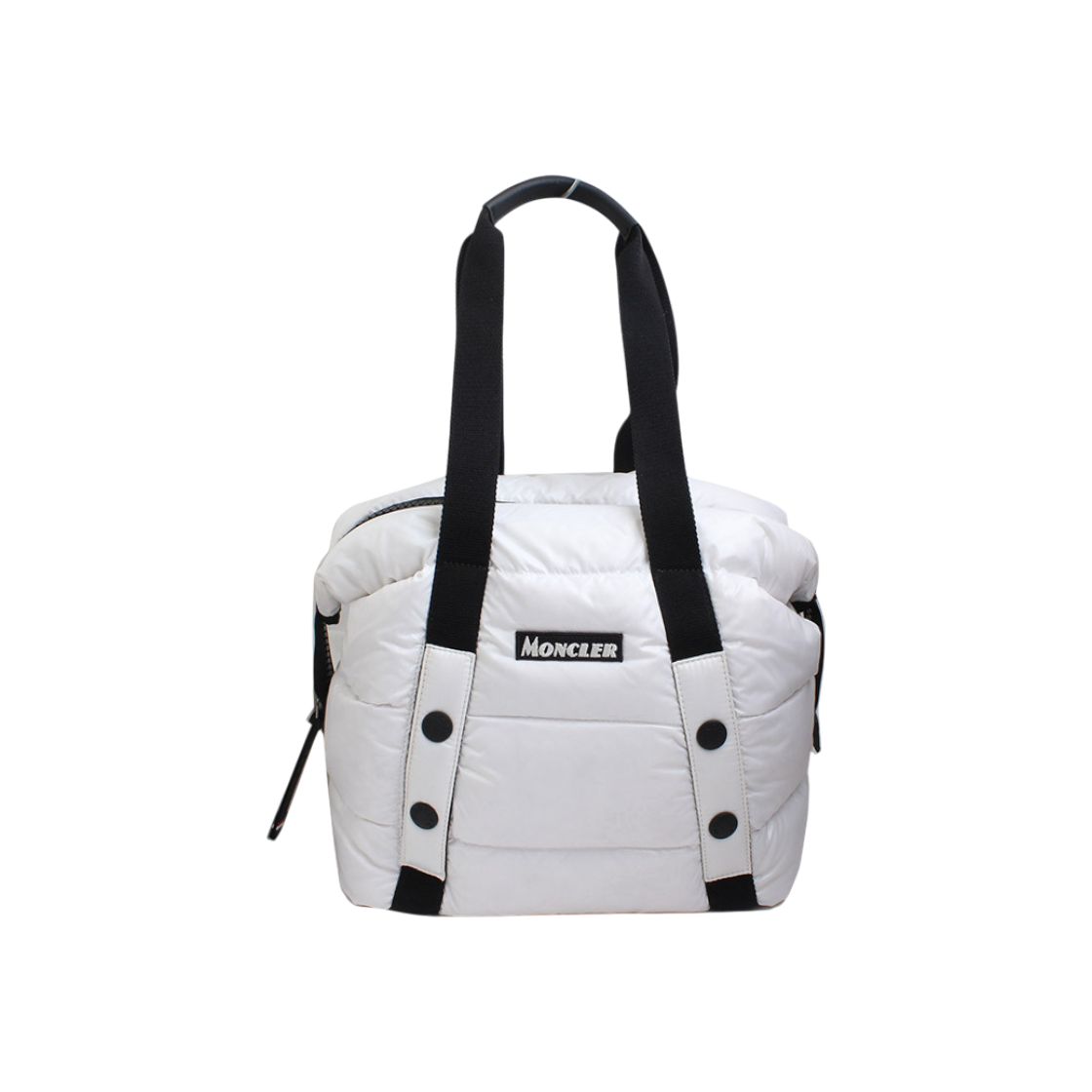 ITI9QUTVNOE8 Moncler White Padded Shoulder Bag