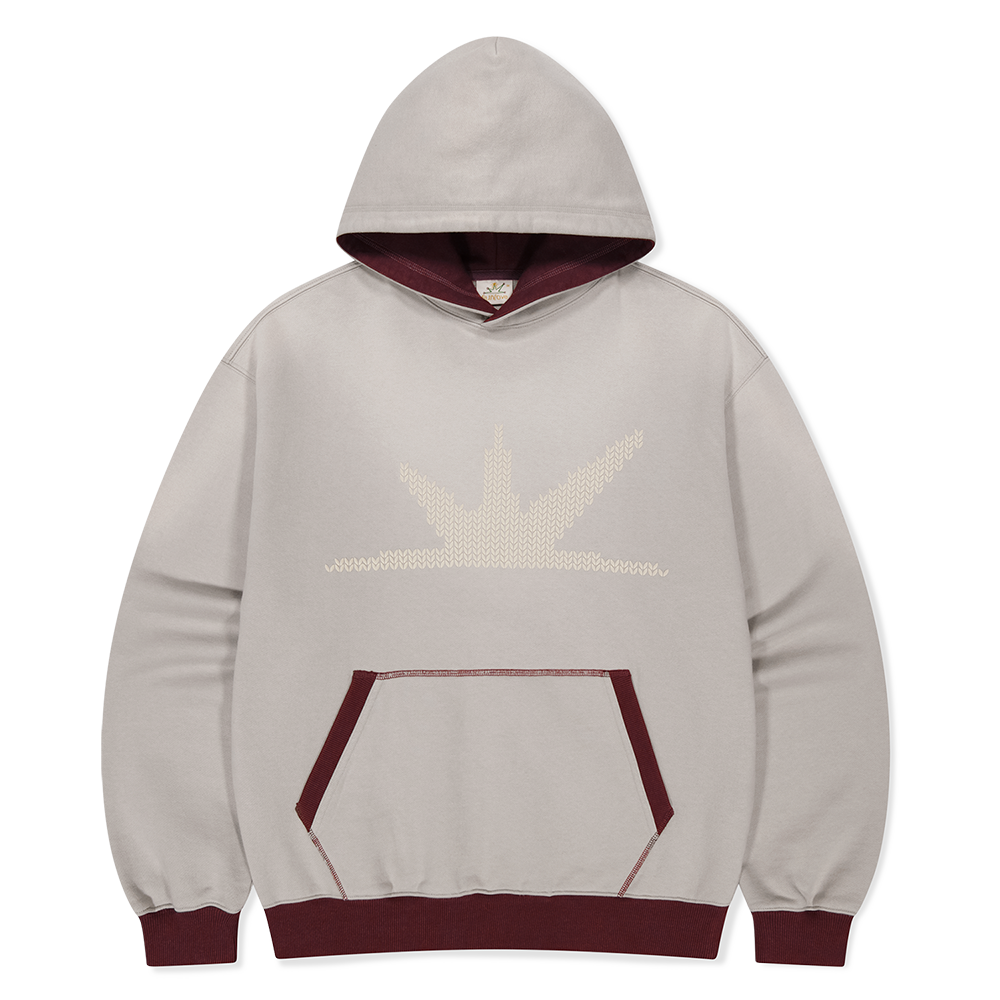 SL253TSWHO95GR [트리플적립]SUNLOVE <HOME ALONe> Knit Effect Daybreak Hoodie Grey