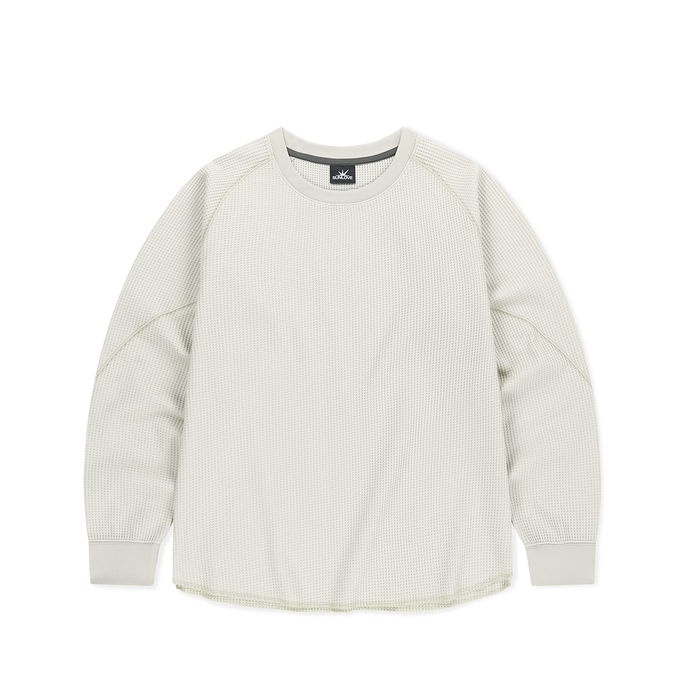 SL253TTSLT01SO [트리플적립]SUNLOVE Aero Waffle LS Tee Stone