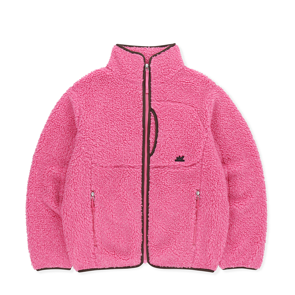 SL253FOWLS02HTP [트리플적립]SUNLOVE Kumo Sherpa Fleece Jacket Heather Pink