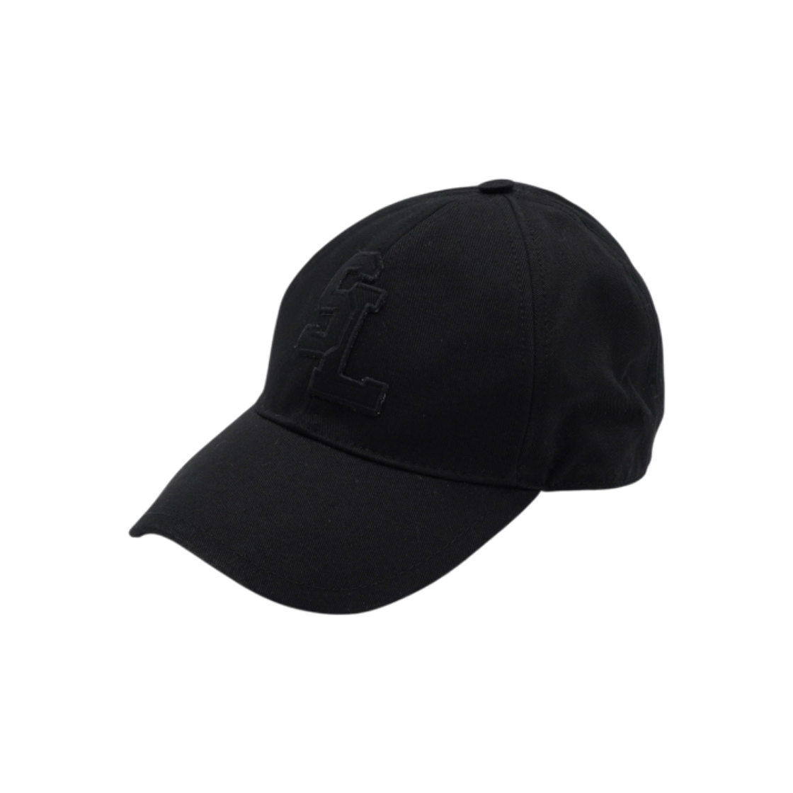 ITU424QBIH6T Saint Laurent Logo Patch Cotton Men's Cap