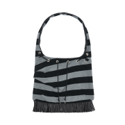 SOMSOC Vian Fringe Contrast Bag Black