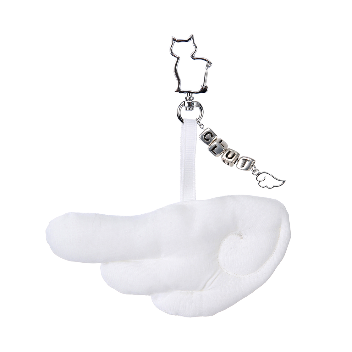 25FW03AW Clut Studio Angel Wing Keyring White