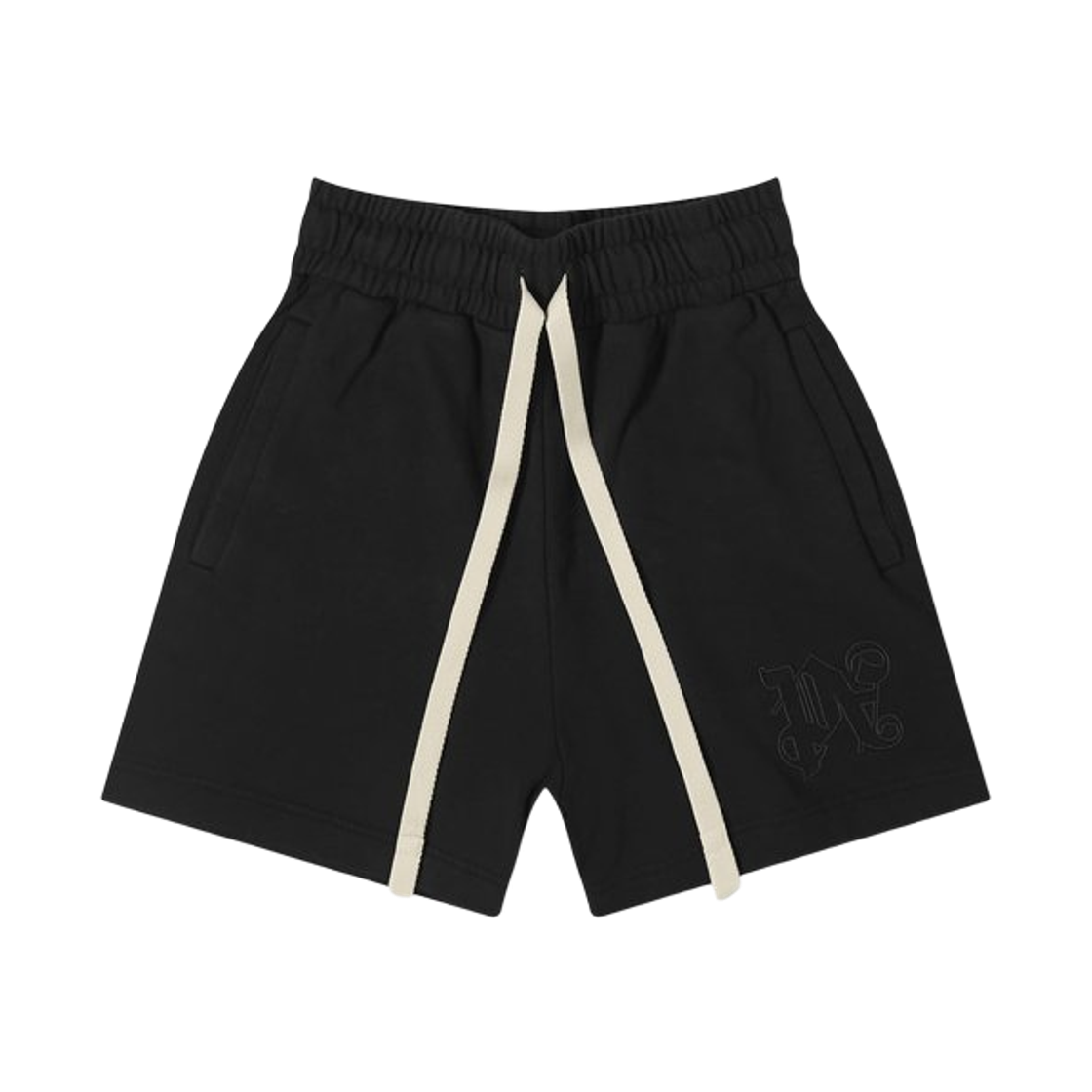 (W) 팜 엔젤스 모노그램 맨해튼 쇼츠 블랙((W) Palm Angels Monogram Manhattan Shorts Black)