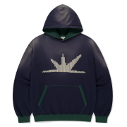 SUNLOVE <HOME ALONe> Knit Effect Daybreak Hoodie Navy