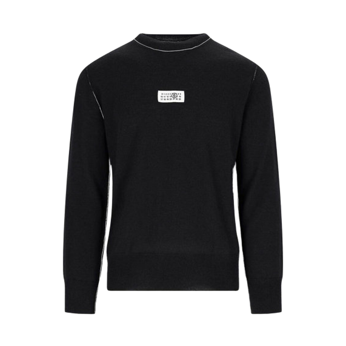 SH0HL0017M13037900 MM6 Maison Margiela Wool Jumper Black