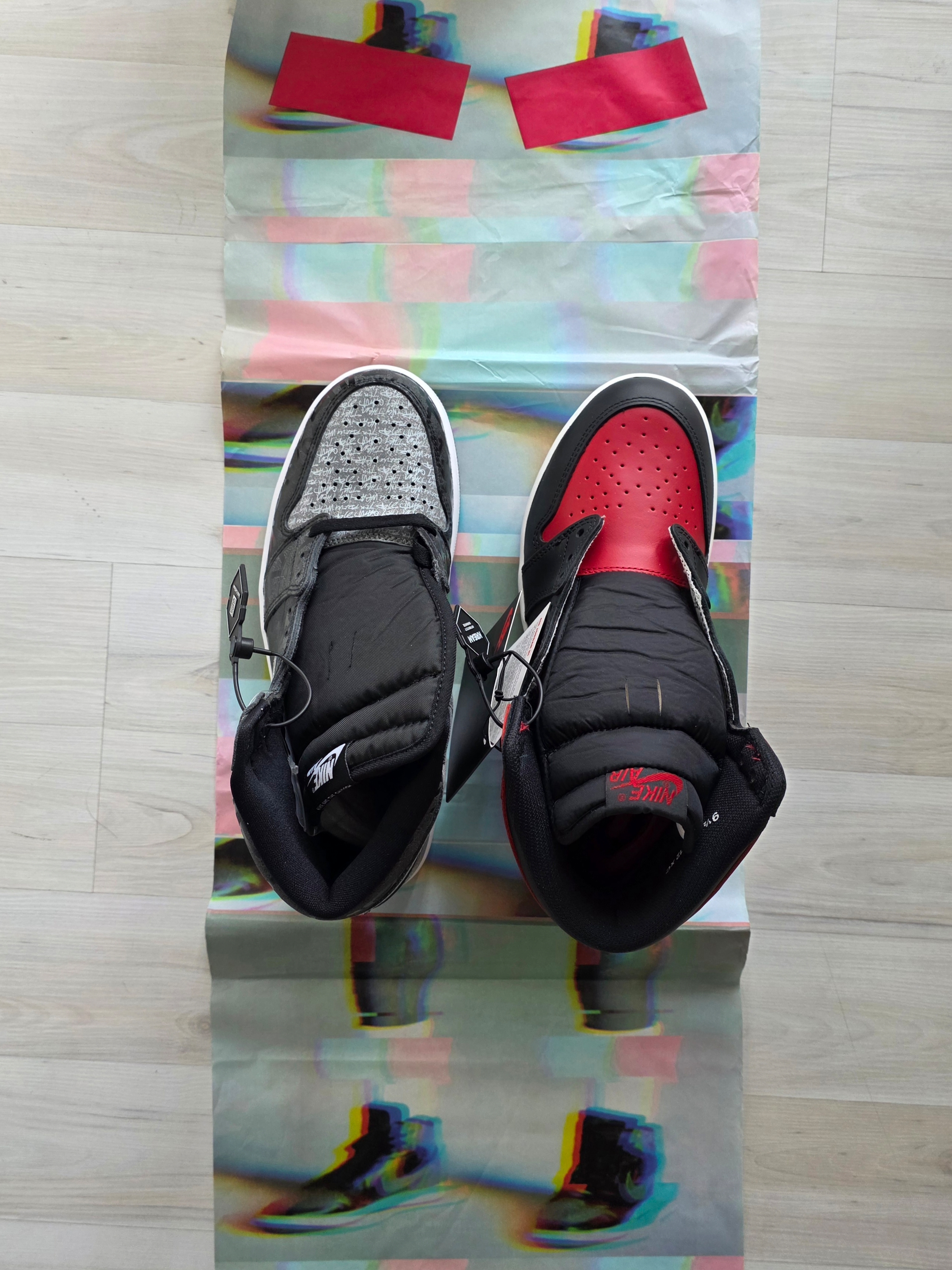 Jordan 1 High 85 Bred, Jordan 1 Retro High OG Rebellionaire 착용 스타일 - 1