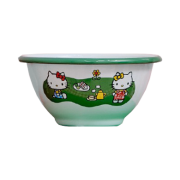 Sanrio x Crow Canyon Hello Kitty Yogurt Bowl Green