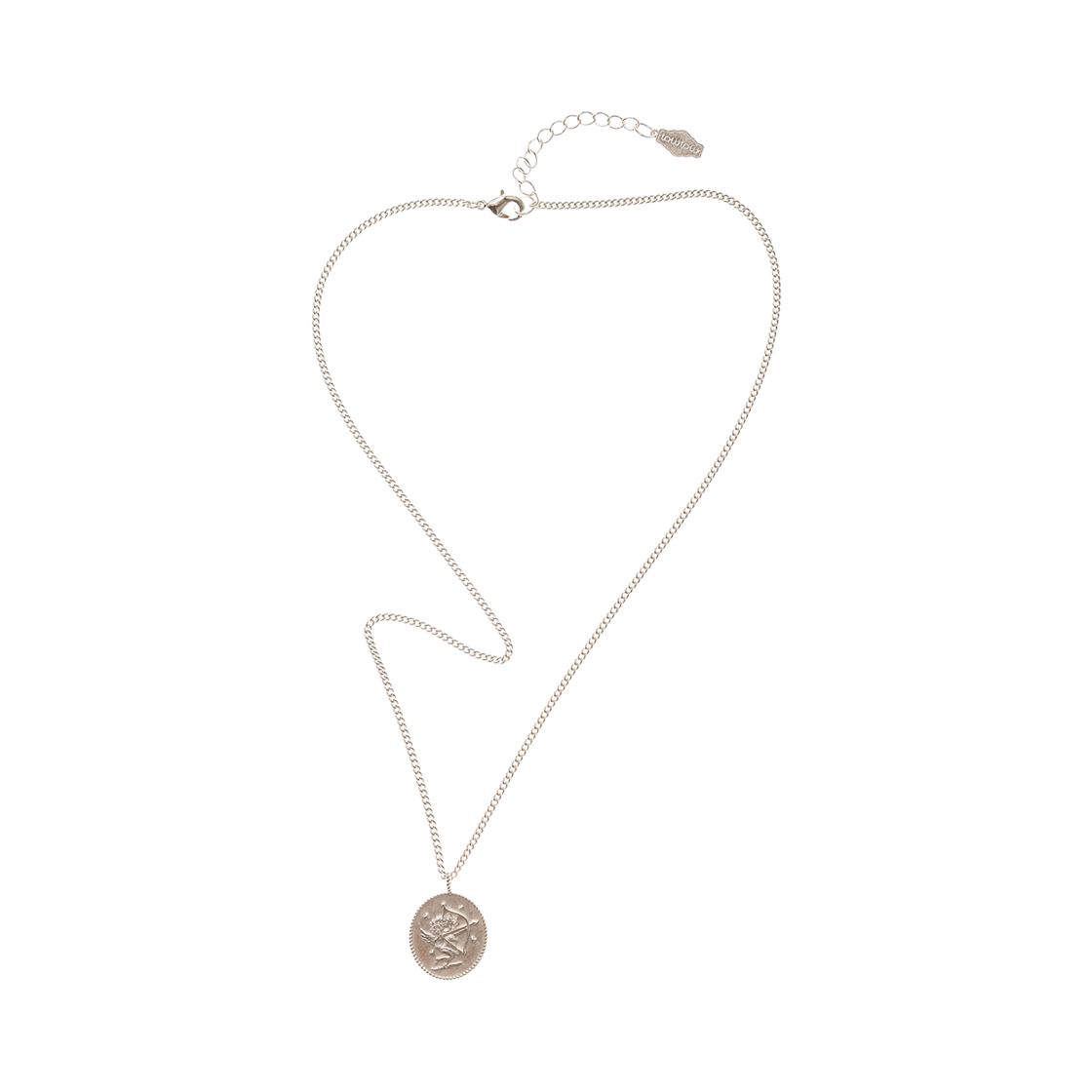 TBH52GHMN023SVON TOWTOW.ARCHIVE Cupid Wish Coin Neclace Frost Silver