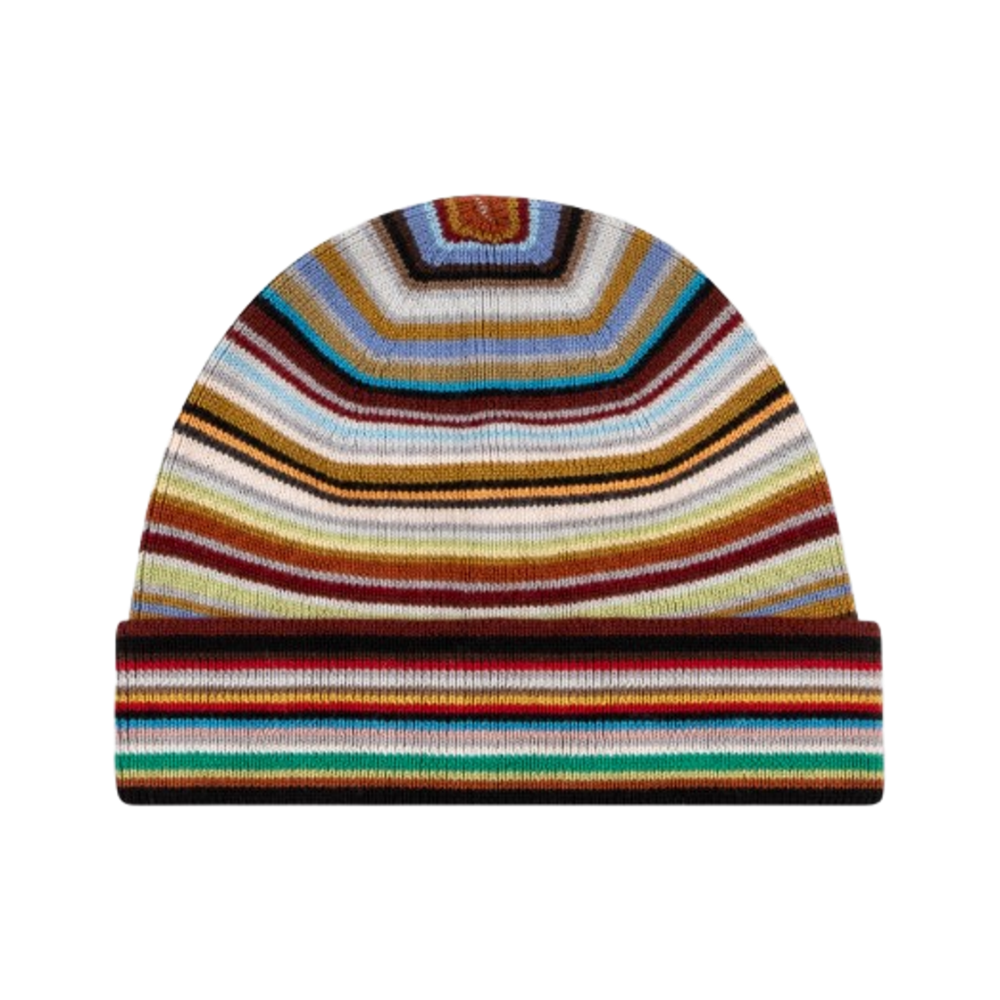M1A-383PT-L541-92 Paul Smith Merino Wool Beanie Hat Signature Stripe