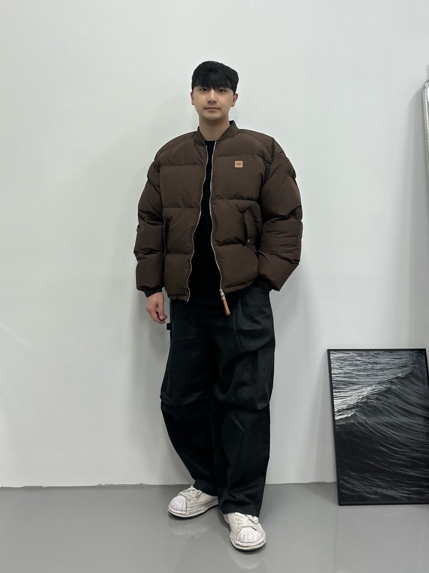 Maison Mihara Yasuhiro Blakey OG Sole Canvas Low-top Sneakers White 착용 스타일 - 1