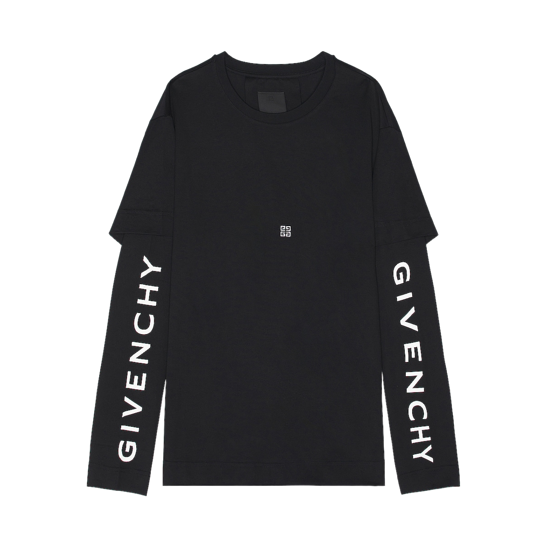 BM71G53YAM-001 Givenchy Double Layer T-Shirt Black
