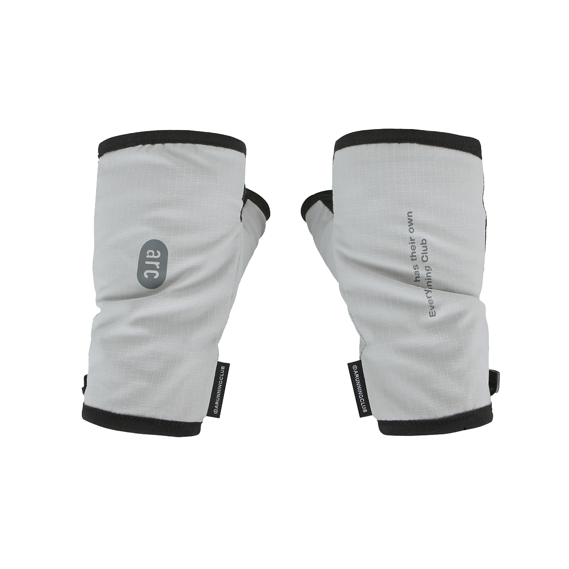 FAG42FRGLGY ARC Fingerless Running Gloves Light Grey