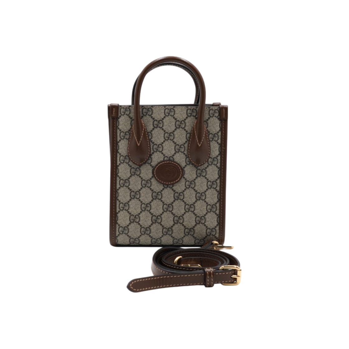 ITOTQGM5M5UQ Gucci 671623 GG Supreme Mini Tote and Shoulder Bag