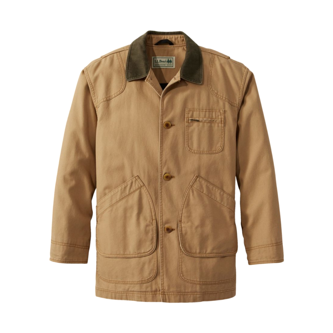엘엘빈 코튼 라인 오리지널 필드 코트 레귤러 새들(L.L.Bean Cotton Lined Original Field Coat Regular Saddle)