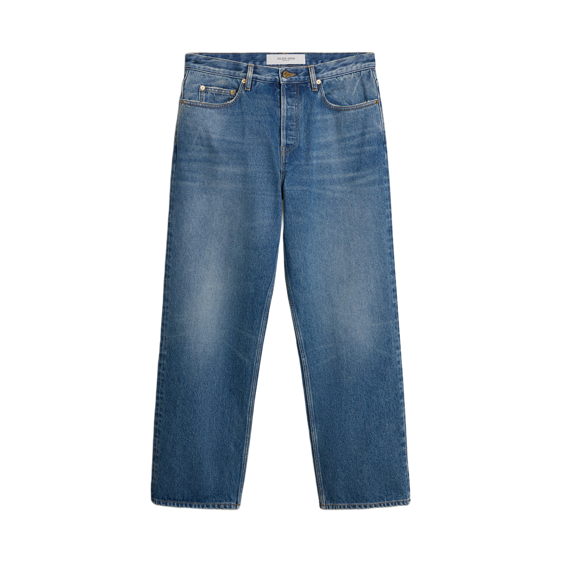 골든구스 미디움 워시 루즈 진 블루(Golden Goose Medium Wash Loose Jeans Blue)
