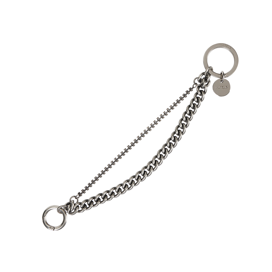 분크 고스 더블 메탈 체인 매트블랙(vunque Goth Double Metal Chain Matte Black)