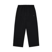 Nike Solo Swoosh Fleece Open Hem Pants Black White - Asia