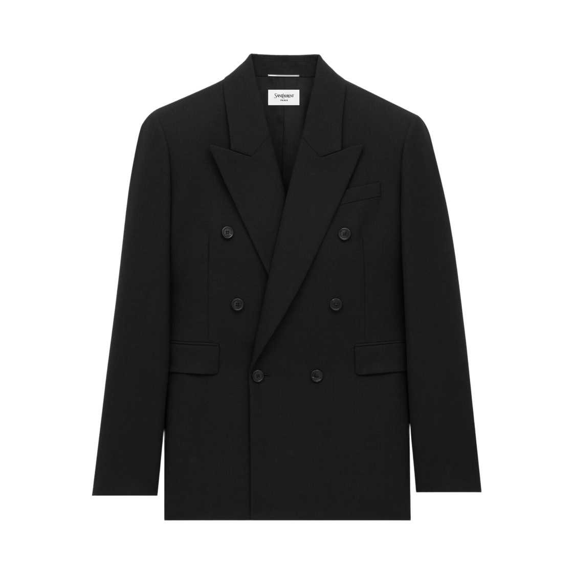 835102-Y5K32-1000 Saint Laurent Jacket in Wool Black