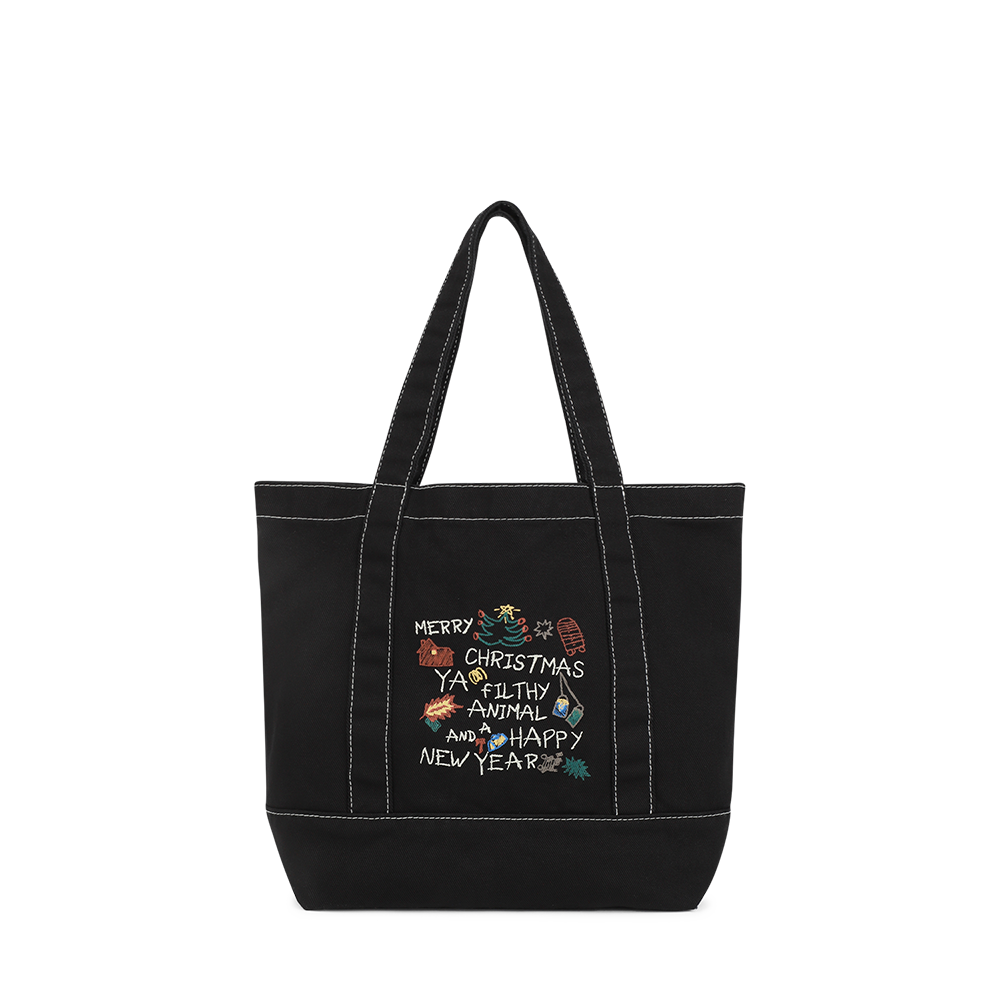 SL253WBATB91BK [트리플적립]SUNLOVE <HOME ALONe> Doodle Tote Black