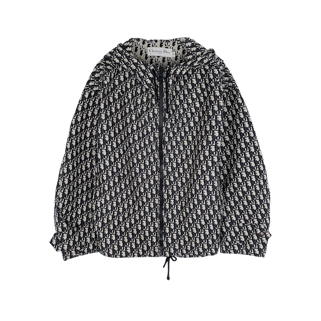 ITA9ICQTN6ED Dior Oblique Technical Hooded Jacket M Navy/Beige