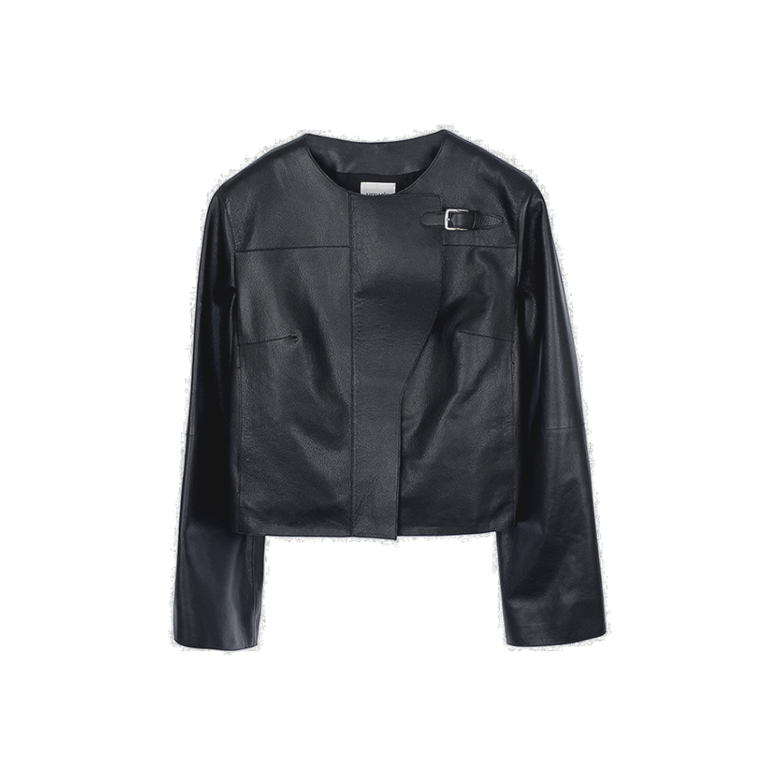 ITMMGWK2GU4M Hermes Chevre Leather Jacket 34 Black