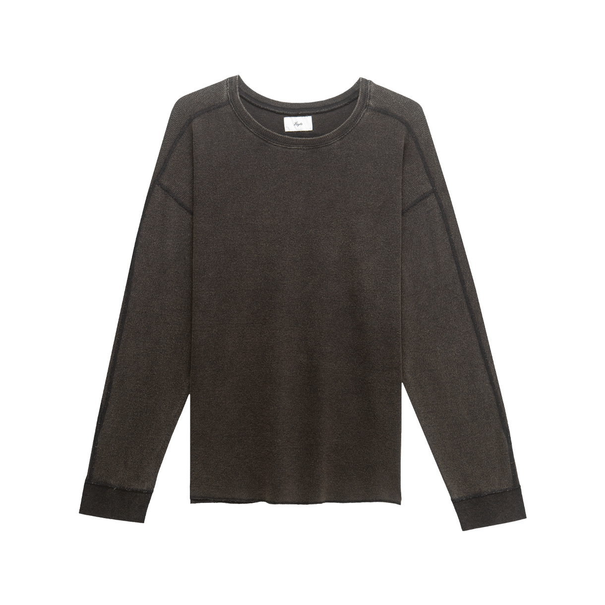 253-VBTLS-TLST-vbk HEYSTE Vintage Bird Eye Thermal Long Sleeve Vintage Black