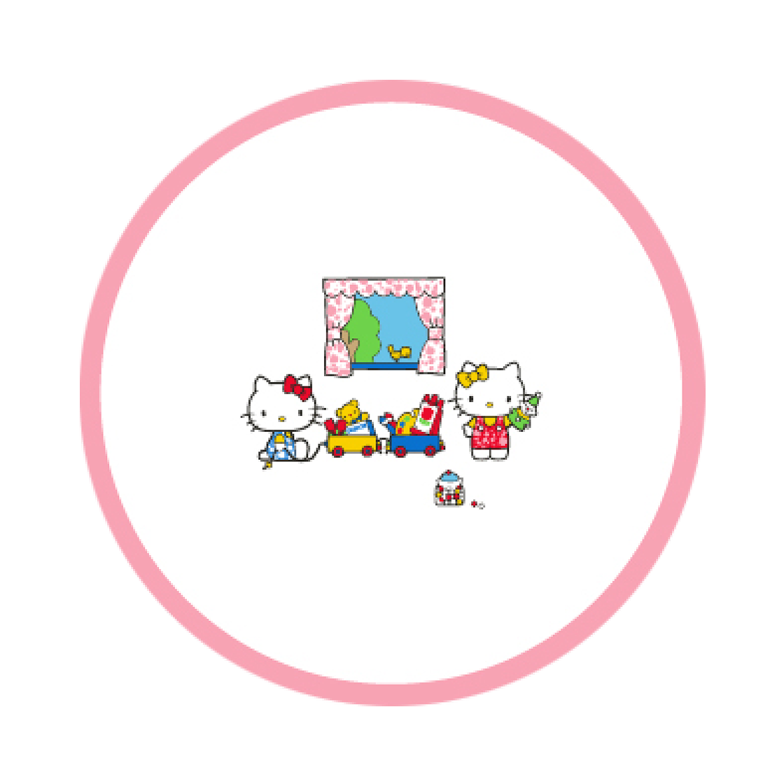 - Sanrio x Crow Canyon Hello Kitty Flat Plate Pink