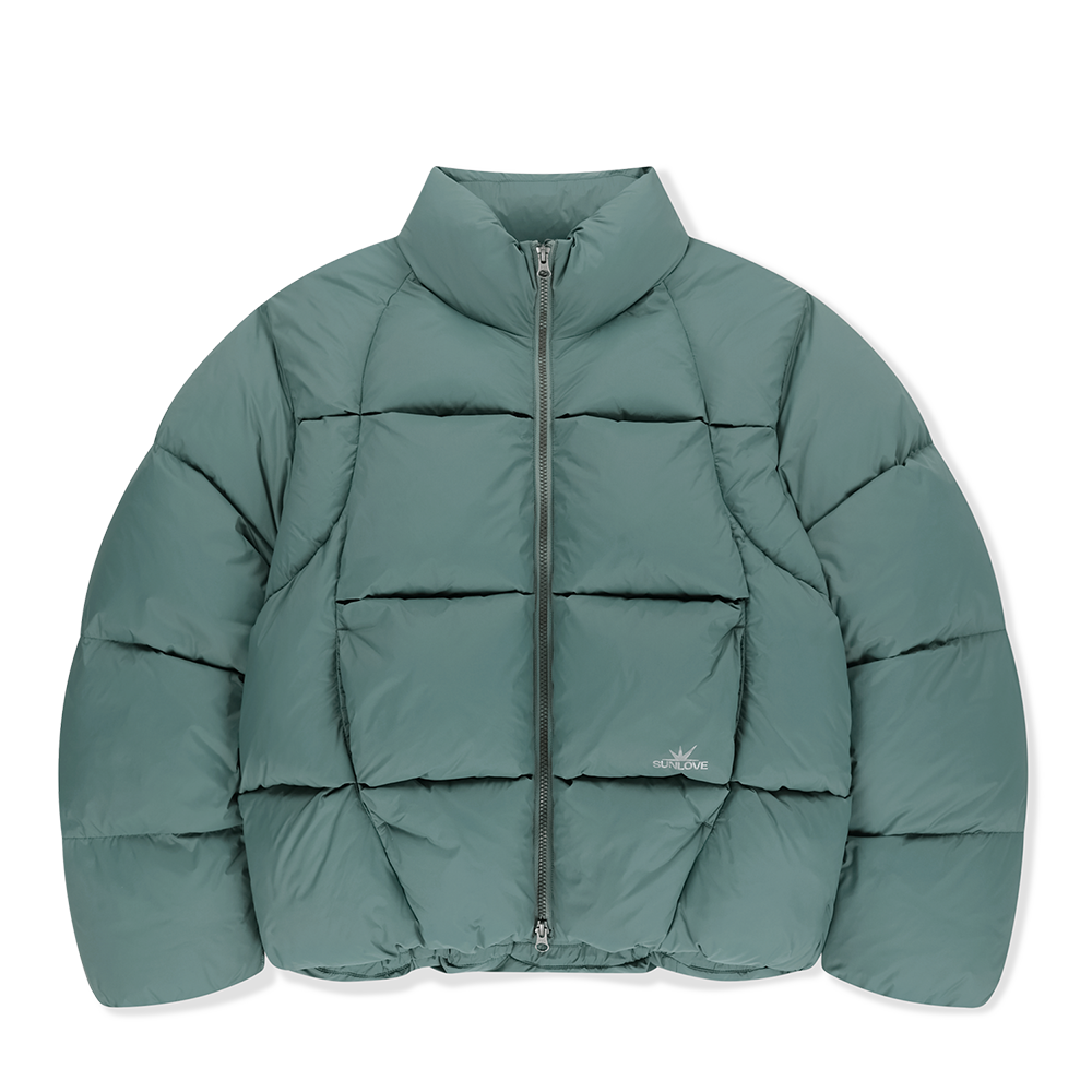 SL253OOWHS01GN [트리플적립]SUNLOVE Toray Slice Down Jacket Green