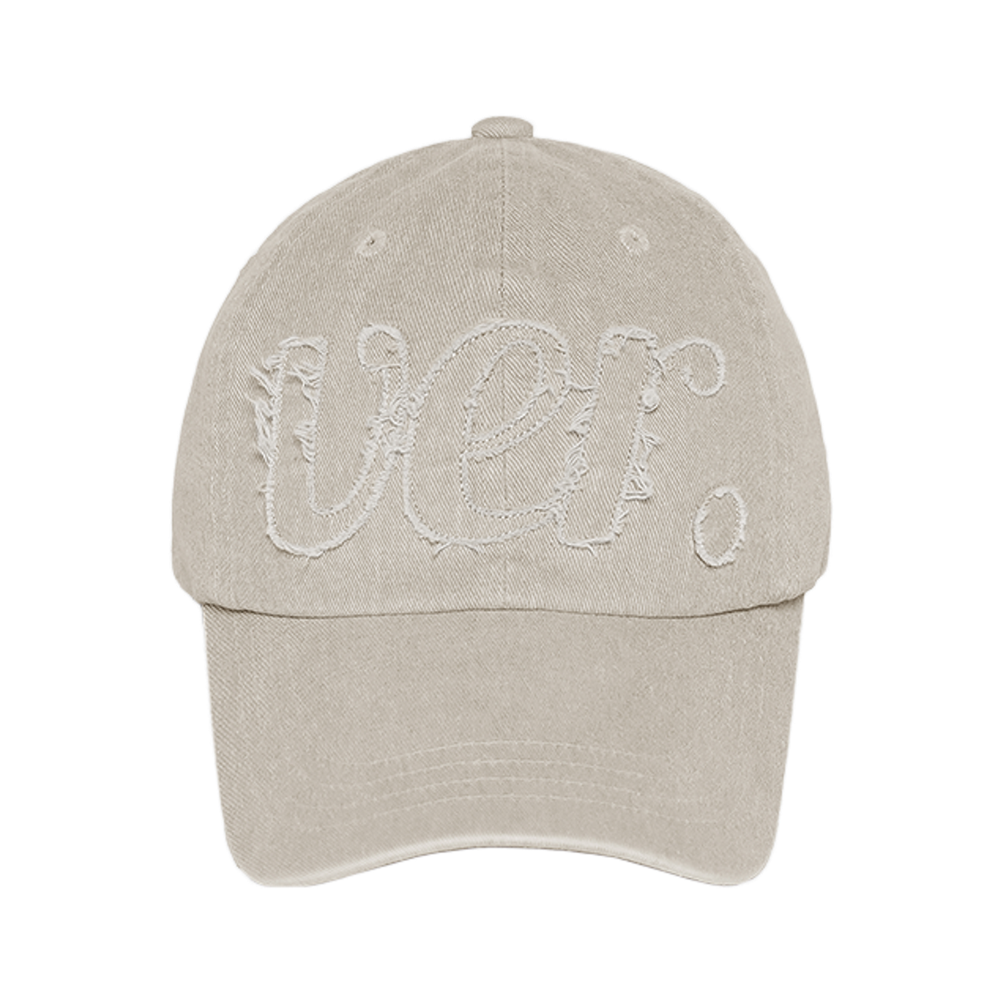 베루툼 빅 버전 어플리케 피그먼트 볼캡 베이지(VERUTUM BC213P Big Version Applique Pigment Ball Cap Beige) - 2