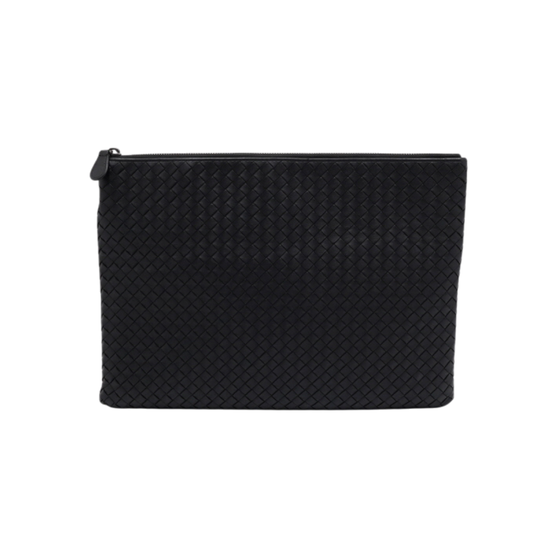 ITP745EMOWL2 Bottega Veneta Black Intrecciato Nappa Large Clutch Bag
