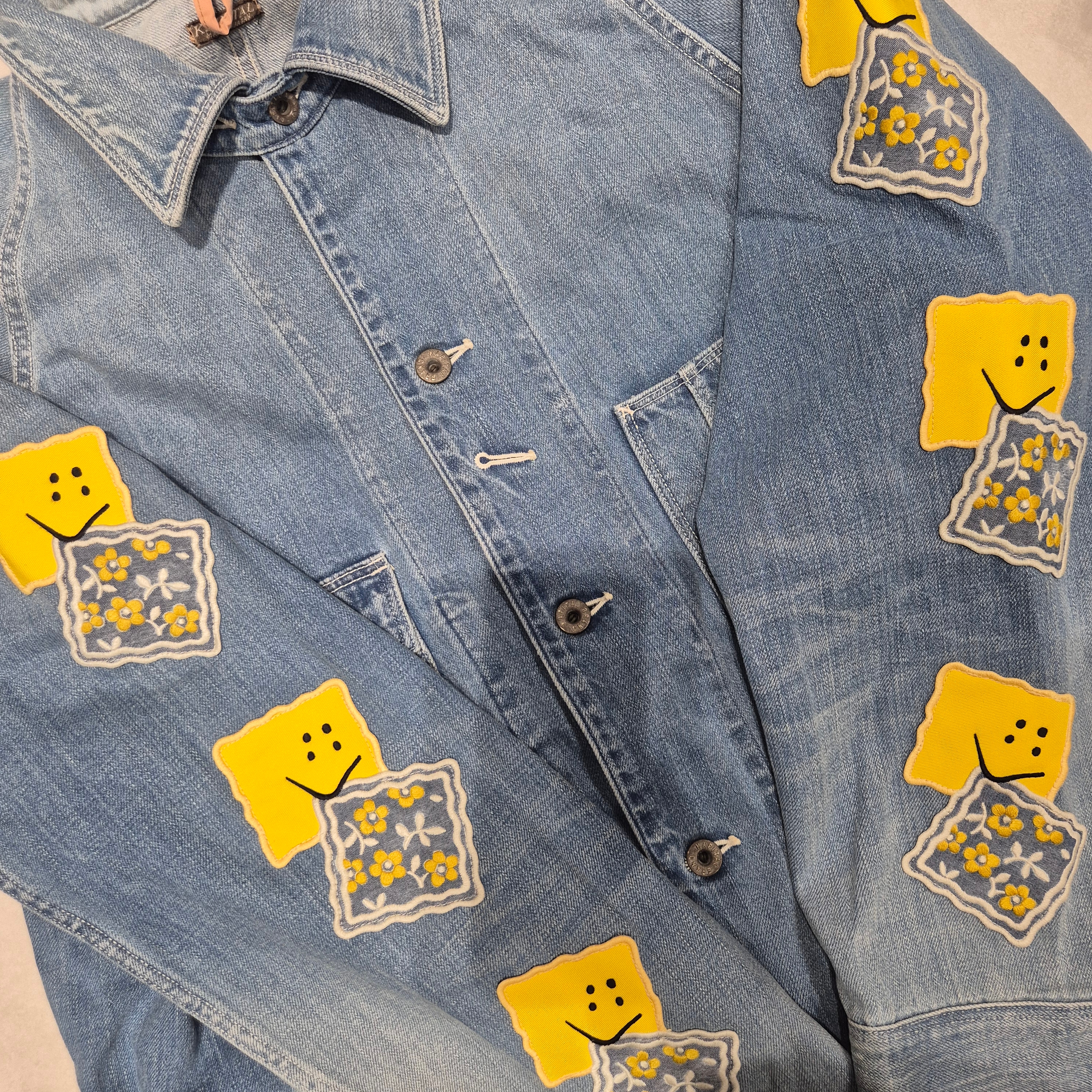 Kapital 12oz Denim Cactus Coverall Peckish Amigo Sleeve Model Indigo 착용 스타일 - 2