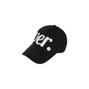 VERUTUM BC212 Funky Serif Big Version Logo Ball Cap Black