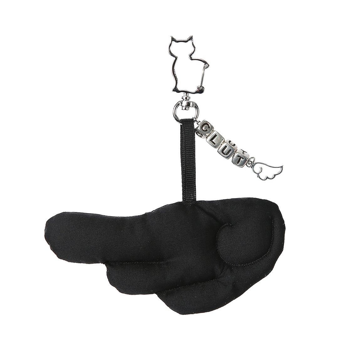 클럿 스튜디오 엔젤 윙 키링 블랙(Clut Studio Angel Wing Keyring Black)